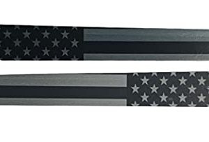 Kustom Cycle Parts Premium Aftermarket Black and Grey American Flag Saddlebag Inserts Sold in Pairs. Fits Harley Davidson Touring Models. Street Glides Road Glides. Made in USA. (2014 and Newer)