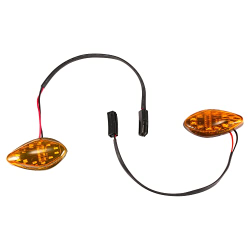 LED Front Flush Mount Turn Signal Light Brake Blinker Indicator Market Lamp for Honda Grom 2014-2018 -Smoke Lens (Pack of 2) (Amber Len) LED Front Flush Mount Turn Signal Light Brake Blinker Indicator Market Lamp for Honda Grom 2014-2018 -Smoke Lens (Pack of 2) (Amber Len)