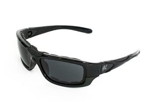 Tinted Motorcycle Glasses for Men with Microfiber Cleaning Cloth