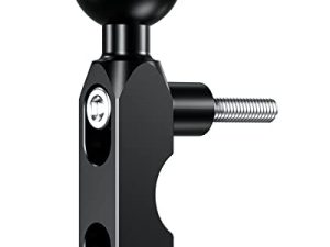 BRCOVAN Aluminum Alloy 1'' Ball Mount Base for Motorcycle Brake/Clutch Reservoir Compatible with RAM Mounts B Size 1'' Ball Double Socket Arm & Bike Motorcycle Phone Mount Holder