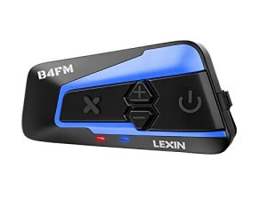 LEXIN 1pcs B4FM 10 Riders Motorcycle Bluetooth Headset with Music Sharing