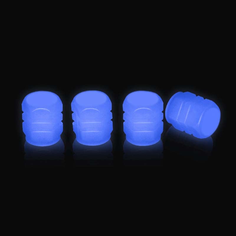 4PCS Night Glow Luminous Wheels Cap Tire Valve Stem for Car 4PCS Night Glow Luminous Wheels Cap Tire Valve Stem for Car