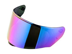 LS2 Assault/Rapid/Stream Pinlock Ready Outer Face Shield Street Motorcycle Helmet Accessories - Rainbow Iridium/One Size