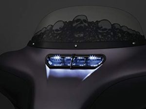Kuryakyn 5056 Front Fairing Vent Accent LED Light Kit for 2014-18 Harley-Davidson Motorcycles