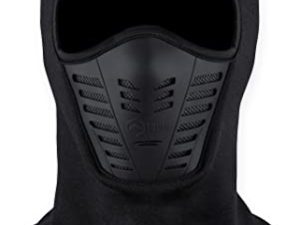 Balaclava Ski Mask - Cold Weather Full Face Mask with Breathable Air Vents - Ski Mask for Men & Women for Winter Sports Black