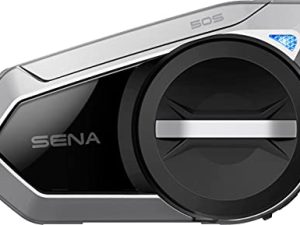 Sena 50S Motorcycle Jog Dial Communication Bluetooth Headset w/Sound by Harman Kardon Integrated Mesh Intercom System Premium Microphone & Speakers