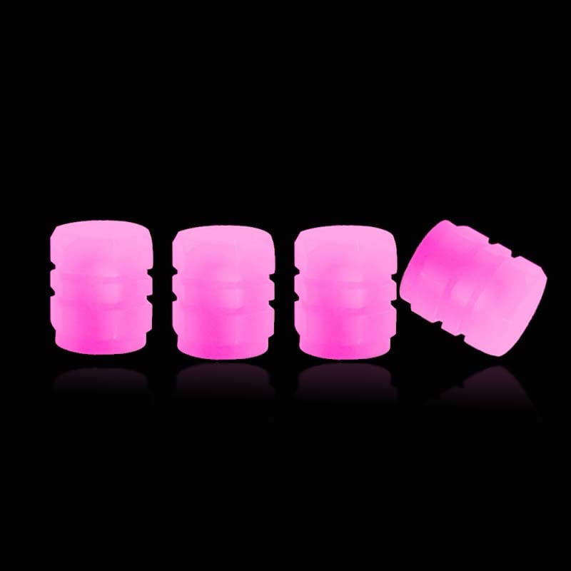 4PCS Night Glow Luminous Wheels Cap Tire Valve Stem for Car 4PCS Night Glow Luminous Wheels Cap Tire Valve Stem for Car