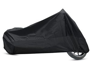 uxcell L 190T Rain Dust Protector Scooter Black Motorcycle Cover 86" for Honda