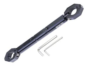 Motorcycle Balance Bar Universal 22mm CNC Aluminum Cross Bar Handlebar Extended Motorbike Reinforce Lever Accessories (Black)