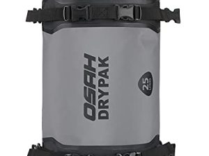 Motorcycle PVC Waterproof Reflective Tail Dry Bag Saddle Luggage Outdoor Duffle Accessories Gray 25L