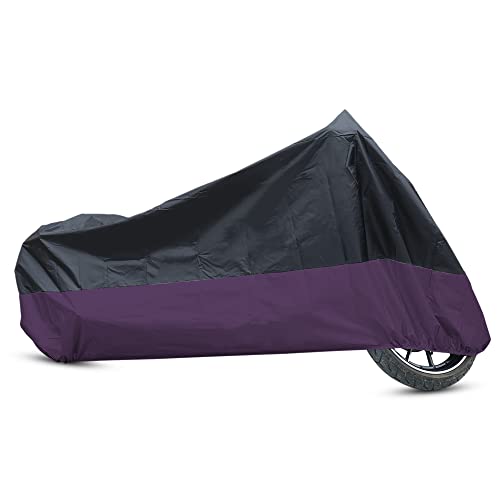uxcell Motorcycle Cover Bike All Season Waterproof Dustproof Protective Outdoor Motorbike Rain Cover 190T L Black Purple for Honda CB CR CRF VFR 200 400 650 750 CBR 600 1000 RR Scooter uxcell Motorcycle Cover Bike All Season Waterproof Dustproof Protective Outdoor Motorbike Rain Cover 190T L Black Purple for Honda CB CR CRF VFR 200 400 650 750 CBR 600 1000 RR Scooter