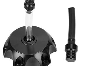 GREHUA CNC Black Motorcycle Fuel Tank Cap Cover With Breather Valve for SSR 110 SSR 125 50cc 70cc 125cc Pitster Pro Probike Raptor 80 TaoTao DB SDG DHZ WPB RPS KAYO Xmotor Coolster Peace Dirt Pit Bike