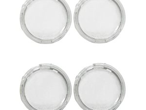 MotoParAcc 2 Inch Bullet clear Turn Signals Lens Cover for Harley FLHX