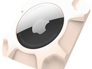 Airtag Holder Strong Case Stick-On Mount for Airtag Protective Pasteable Accessories Air Tag Case with Apple AirTag Hidden Protective Location Tracker(1 Pack White)