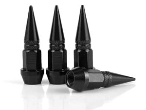 SINGARO 45mm Spiked Aluminum Stem Valve Caps