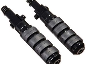 Rivco Products PEGSBK Motorcycle Isolation Pegs - Black