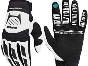 Kemimoto Dirt Bike Gloves Motocross Gloves ATV Motorcycle Gloves for Men Women Youth Off-Road Gloves Riding Gloves Touch-Screen Breathable Mountain Bike Racing Gloves for BMX MTB MX