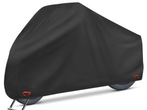 Waterproof Motorcycle Cover - 210D Oxford Motorcycles Scooter Covers with Lock-Holes