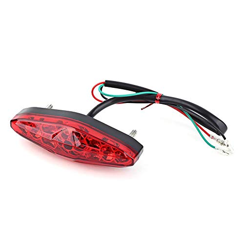 Senyar 12V 15 LED Universal Motorcycle Brake Stop Running Tail Light Rear Light ATV Dirt Bike Brake Tail Light(Red) Senyar 12V 15 LED Universal Motorcycle Brake Stop Running Tail Light Rear Light ATV Dirt Bike Brake Tail Light(Red)