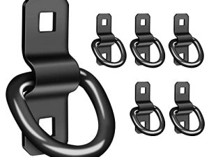 D Rings Tie Down Anchors 3/8” Heavy Duty 6000 Pound Breaking Strength for RV Camper Pickup Trailer Cargo Control