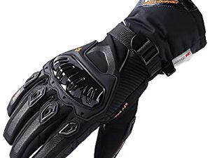 Motorcycle Gloves Winter Warm Touch Screen Waterproof Windproof Protective clothing (Black