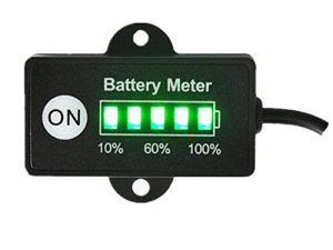 Best Gold Supplier 12V Battery Meter Lead-Acid Battery Indicator for Motorcycle Golf Carts Car Marine ATV with 5 Segments LED Indicator