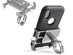 GUB Thick Case Design Bike & Motorcycle Phone Mount Handlebar Holder Adjustable Compatible with iPhone XR Xs 7s 8 Plus