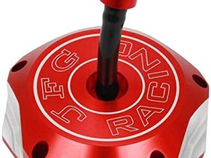 CNC Gas Fuel Tank Cap Cover With Breather Valve Air Vent Hose Tube For XR70R XR80 XR100R XR200 XR250 XR400 CRF250X CRF250R CRF450R XR600L XR650R TRX450R Dirt Pit Bike Red