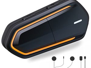 ILM Motorcycle Bluetooth Headset Outdoor Riding Earphone Bluetooth Stereo Music and IPX6 Waterproof Headphones Universal Helmet Audio System