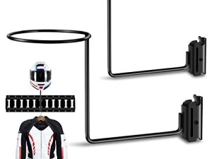 E Track Helmet Holder | E-Track Display Storage Organizer Hanger Rack for Bike Helmets for Enclosed Trailers