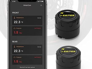 leepee Bluetooth 5.0 Motorcycle Tire Pressure Monitoring System