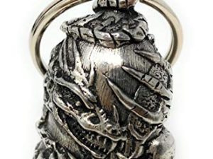 Bravo Bells Skull Dragon Bell - Biker Bell Accessory or Key Chain for Good Luck on The Road
