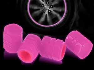 BJSIA 4PCS Noctilucous Tire Valve Stem Caps