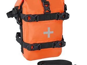 tacxmotorrad 8L Waterproof Motorcycle Bumper Bag Dirt Bike Bumper Bag Quick Install Kit Motorcycle Organizer with Shoulder Strap Crossbody (ORANGE