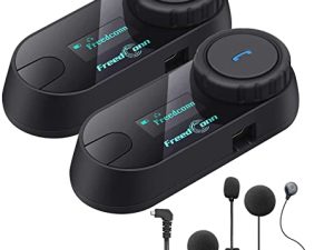 FreedConn TCOM-SC Motorcycle Helmet Bluetooth Intercom Headset Communication Systems Kit