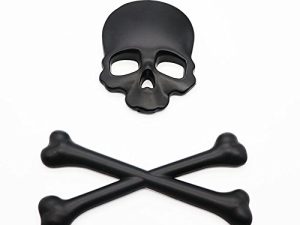 3D Skull Metal Skeleton Crossbones Car Motorcle Sticker Label Skull Emblem Badge Car Styling Stickers Accessories