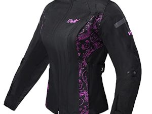HWK Women's Motorcycle Jacket For Women Rain Waterproof Biker Moto Riding Ladies Motorbike Jackets CE ARMORED