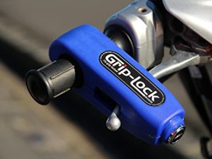 Grip-Lock – The original and genuine Motorcycle and Scooter Security Lock - Blue