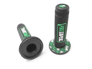 7/8" 22mm Universal Motorcycle Handlebar Pro Dirt Pit Bike Grips for Yamaha Honda Kawasaki BMW Suzuki(Green)