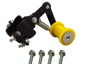 Universal Motorcycle Modified Accessories Regulator New Adjuster Wheel Chain Tensioner Roller Tools For Motorbike Motocross ATV Dirt Pit Bike Chopper with Backup Long Bolts