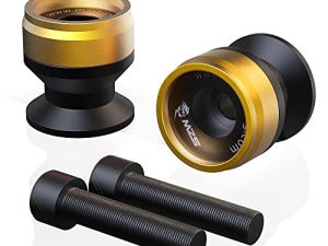 MZS 6MM Swingarm Spools Sliders Stand CNC Universal M6 Gold Compatible with YZF R1 R3 R6 R6S YZF600R FZ1 FZ6 FZ6R FZ8 FJ09 FZ09 FZ10 MT09 MT10 XSR900 FJR1300 ​XTZ1200 ​RSV4 821 899 959