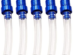 Taiss 5PCS Motorcycle Gas Cap (Blue) Gas Fuel Tank Cap Vent