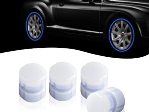 Miytsya 4 PCS Noctilucous Car Tire Valve Stem Caps
