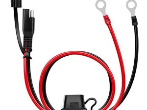 Nilight 50035R 2FT Ring Wire 2 Pin Lug Cable