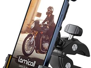 Lamicall Bike Phone Holder Mount - Motorcycle Handlebar Phone Mount Clamp