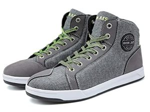 IRON JIA'S Motorcycle Shoes Men Streetbike Casual Accessories Breathable Protective Gear Powersport Anti-Slip Footwear