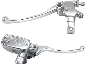 JAVIK Left & Right Brake Master Cylinder Clutch Lever for Honda VT600 VT750 VT1100 VT1300 VTX1300 VF750 (Chrome)