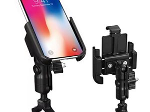 GUB Metal Motorcycle Phone Mount 360°Rotating All-Aluminum Alloy Bike Phone Mount