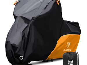 CoukouCover 210D Black Orange Motorcycle Cover