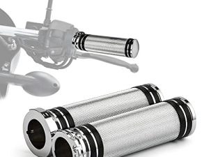 Motorcycle 1" Inch Hand Grips 25mm Handlebar Grips Billet Universal for Sportster Fatboy Dyna Softail VRod Cafer Chopper Bobber Custom Touring Road King Electra Glide Street Bob Night Train XL XR